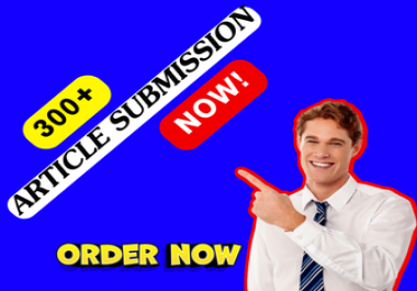 I will do 100 unique Article submission Backlinks manually