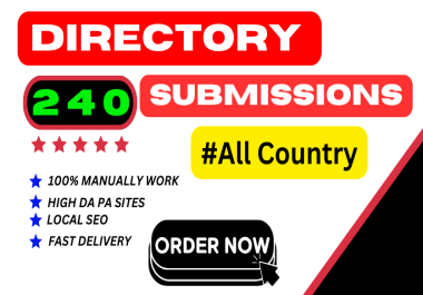 Powerfull 90 directory submission and SEO backlinks on high DA site