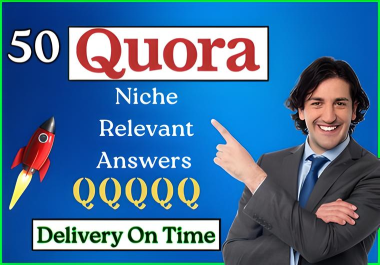 50 Niche-Relevant Quora Answers Backlinks