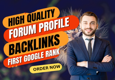 I will provide 55 dofollow forum posting backlinks on high da site