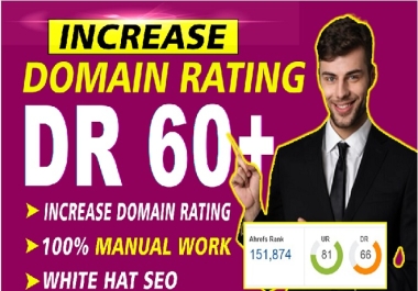 boost domain rating DR 60 ahref in 7 days safe