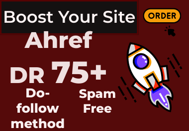 You will get DR 75+ with High Do-Follow Manual Backlinks spam free