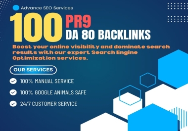 I will Create 150 PR9 profile backlinks on high DA PA sites for your websites