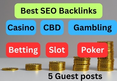 Skyrocket Your Website on google by manual High Authority Do follow 5 Backlinks