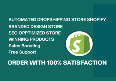 build an automated dropshipping store shopify website