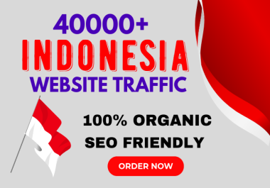 Get 40000+ organic keyword targeted Indonesia website traffic Daily 4000+ web traffic to your site