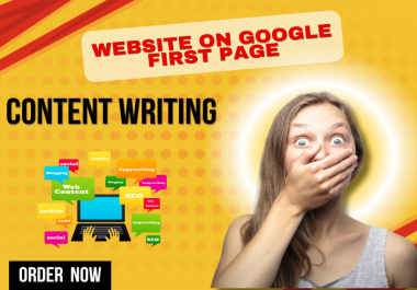 I will write blog or SEO article based on your top keyword.