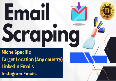 Targeted Email Scraping 1000 Valid,  Niche-Specific Emails