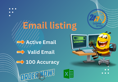 I will do targeted and verified email list building