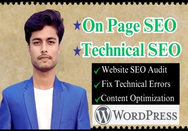 Detailed website SEO audit report,  fix technical errors,  and on page seo