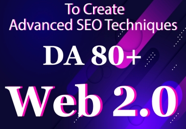 10 High-Authority Web 2.0 DA 80+ Unique Content Contextual Backlinks for your website Web Profile