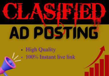 100 classified ads on top classified ad posting sites.