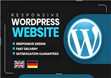 Design or develop wordpress blog website with One Month Free SEO and Logo