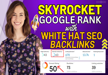 I will boost google ranking with white hat SEO backlinks service