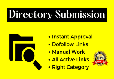 Build 100 Plus Directory Submission Link Building SEO Backlinks From Unique Domain