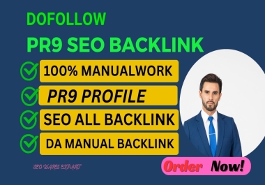 Create 60 Pr9 High Quality SEO Backlinks Website Site Ranking