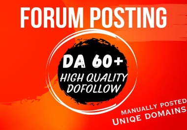 I will create manually 200 forum posting backlinks