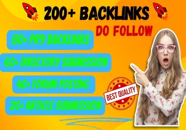 Create 120+ High-Quality DA70+ SEO Backlinks PR9 Backlinks,  Forum Posting,  Directory Submission