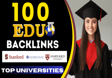 Provide 100 Special Educational SEO Backlinks