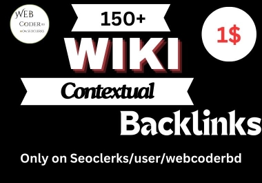 150 High-Authority Wiki Articles Unique Contextual Backlinks for Enhanced SEO