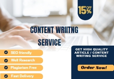 SEO Optimized Blog and Article Writing 1000 Words of Quality Content