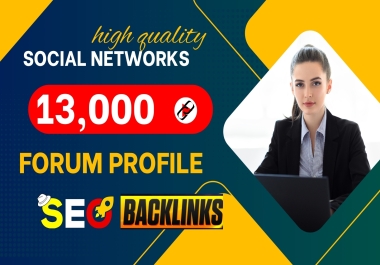 I will build 13,000 forum profile networks dofollow backlinks