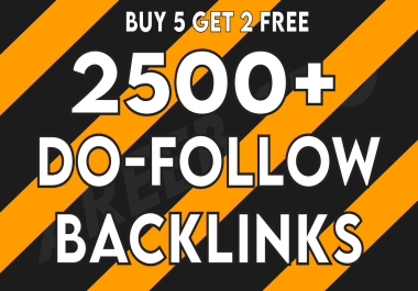 2500+ DA 45+ Dofollow Backlinks Mix Google Safe