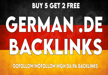High DA PA 50+ German Backlinks Dofollow Nofollow Mix de Deutsche Low Spam Score