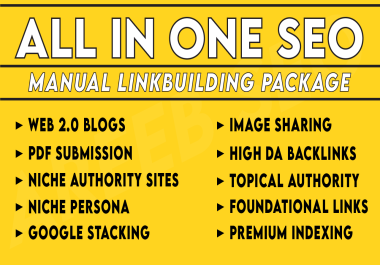 All In One Manual SEO Link Building,  70+ DA Mix Dofollow Backlinks using Web 2.0,  Forums etc BUY NOW