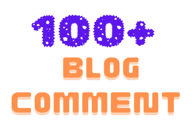 I will do for you 100+ blog comment.