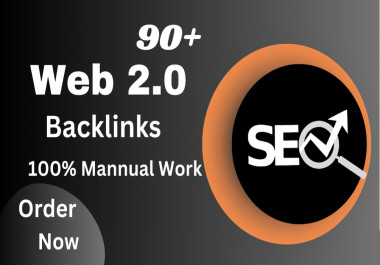 I will Complete 90+ indexable web2.0 backlinks with unique articles for your website