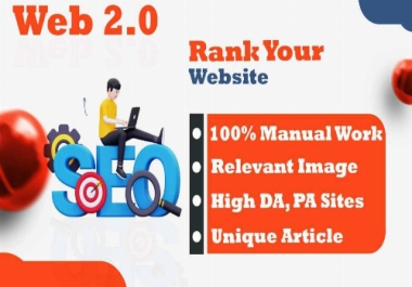 I will build 90+ high authority web 2.0 backlinks