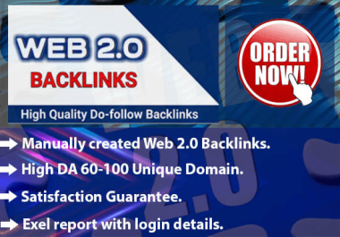 I will do web 2.0 backlinks with instant indexing