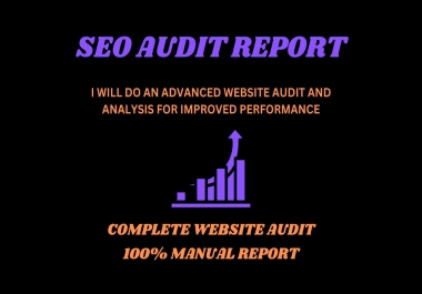 I will do an advanced website audit and analysis for improved performance