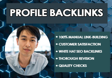 I will do 200+ SEO quality Profile backlinks to your website