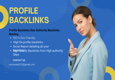I Will Build 70 High quality Profile Backlinks Manually