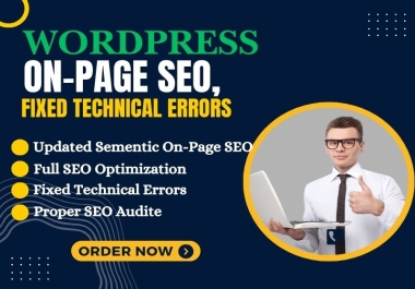 I will provide wordpress onpage SEO and fix technical errors