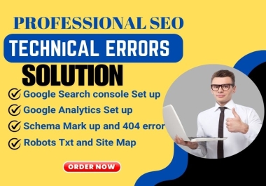 I will fix technical SEO errors for ranking website