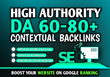 I will create high quality contextual SEO do-follow backlinks