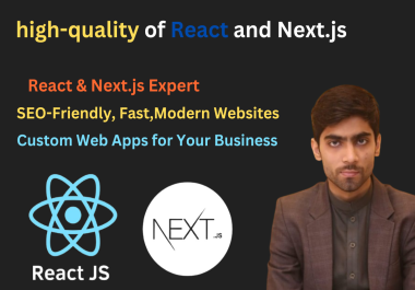 Build website using Reactjs & nextjs