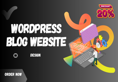 I will create Best WordPress Blog Website