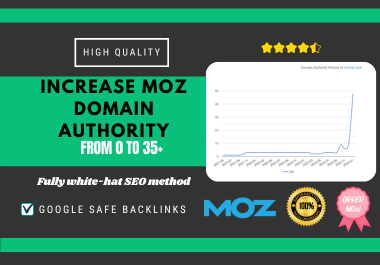 Increase Domain Authority Moz DA 35+ Google Safe Backlinks