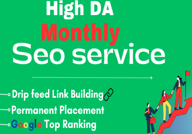 Complete monthly SEO service Dofollow high quality backlinks
