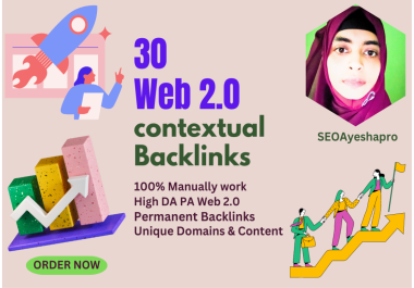 I will do Manual Create 30 Web 2.0 Profile Backlinks