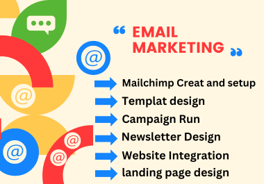 I will provide you MailChimp email marketing