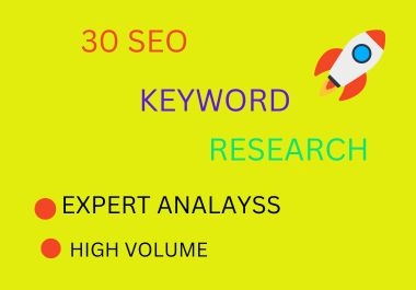 I will do the Advance SEO keywords research for your website