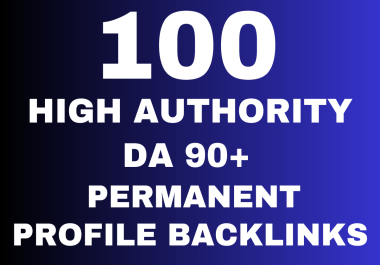 Build 100 high authority USA pr9 SEO Profile Backlinks from High DA90+ websites