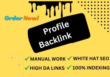 I will do 60 high-quality profile backlinks in 2024 latest package