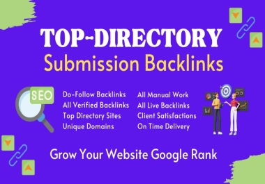 I will create manually HQ directory submission backlinks for local SEO