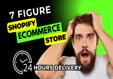 I will generate 7 figure income with automated shopify dropshipping store